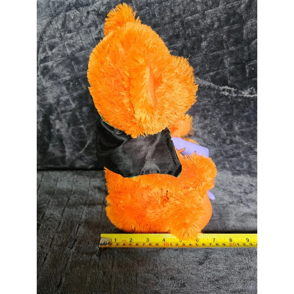 Good Stuff Halloween Orange Teddy Bear‎ with Trick or Treat Bag & Cape 12